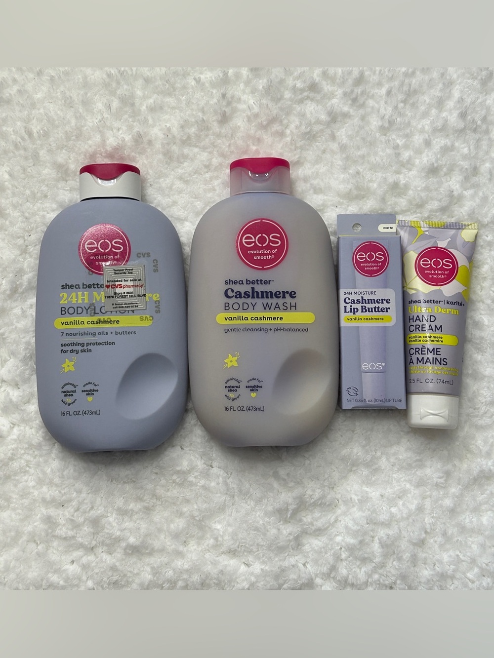 eos Shea Better Vanilla Cashmere Set